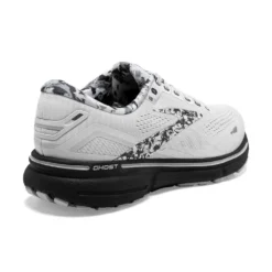 BROOKS Men's Ghost 15 Running Shoe- White/Ebony/Oyster -Nike Store 110393 149 H Ghost 15