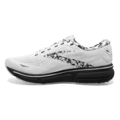 BROOKS Men's Ghost 15 Running Shoe- White/Ebony/Oyster -Nike Store 110393 149 M Ghost 15