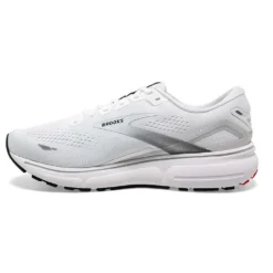 BROOKS Men's Ghost 15 Running Shoe- White/Black/Flame 11 BROOKS Men's Ghost 15 Running Shoe- White/Black/Flame -Nike Store 110393 184 M Ghost 15
