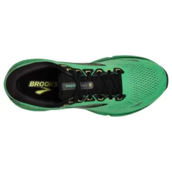 BROOKS Men's Ghost 15 Running Shoe- Green/Black/Sharp Green -Nike Store 110393 360 O Ghost 15