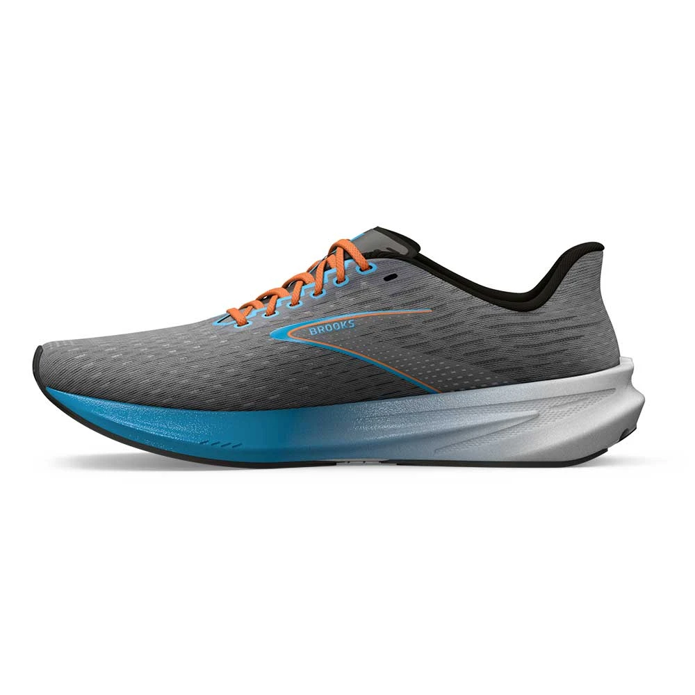 BROOKS Men's Hyperion Running Shoe - Grey/Atomic Blue/Scarlet - Regular (D) 4 BROOKS Men's Hyperion Running Shoe - Grey/Atomic Blue/Scarlet - Regular (D) - Image 4