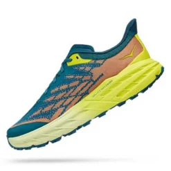 Hoka Men's Speedgoat 5 Trail Shoes - Blue Coral/Evening Primrose - Regular (D) -Nike Store 1123157 BCEP 4