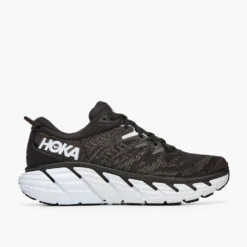 Hoka Men's Gaviota 4 - Black/White - Wide (2E) -Nike Store 1123198 BWHT 7