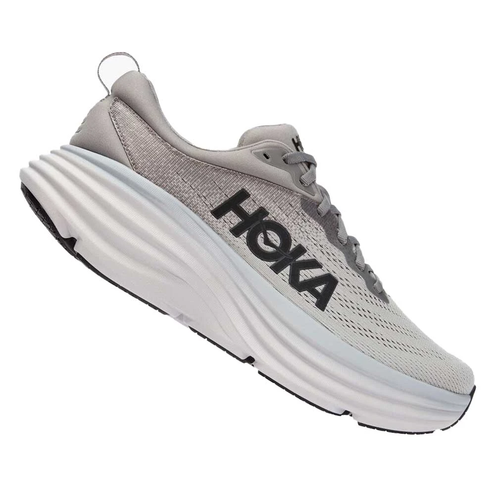 Hoka Men's Bondi 8 Running Shoe- Sharkskin/Harbor Mist- Wide (2E) 2 Hoka Men's Bondi 8 Running Shoe- Sharkskin/Harbor Mist- Wide (2E) - Image 2
