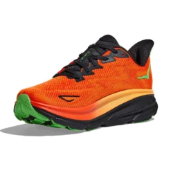 Hoka Men's Clifton 9 Running Shoe- Flame/Vibrant Orange - Regular (D) -Nike Store 1127895 FVOR 3