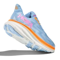 Hoka Women's Clifton 9 Running Shoe - Airy Blue/Ice Water - Wide (D) -Nike Store 1127896 ABIW 4