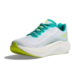 Hoka Men's Mach X Running Shoe - White/Blue Glass - Regular (D) -Nike Store 1141450 WBGL 3