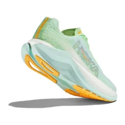 Hoka Women's Mach X Running Shoe - Lime Glow/Sunlit Ocean - Regular (B) -Nike Store 1141451 LGSO 4