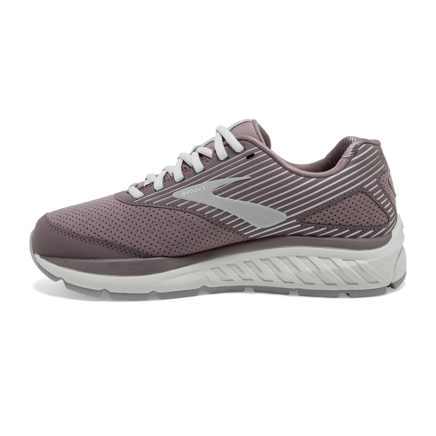 BROOKS Women's Addiction Walker Suede Walking Shoe - Shark/Alloy/Oyster - Wide (D) 2 BROOKS Women's Addiction Walker Suede Walking Shoe - Shark/Alloy/Oyster - Wide (D) - Image 2