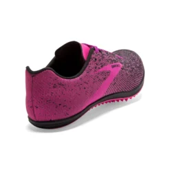 BROOKS Women's Mach 19 Track Spike - Black/Hollyhock/Pink- Regular (B) -Nike Store 120311 063 H Mach 19 scaled
