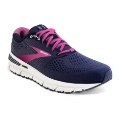 BROOKS Women's Ariel 20 Running Shoe- Peacoat/Vivid Viola/White - Wide (D) -Nike Store 120315 491 A Ariel 20 1