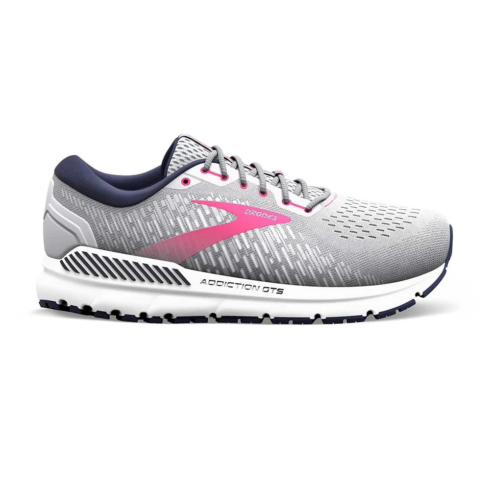 BROOKS Women's Addiction GTS 15 Running Shoe - Oyster/Peacoat/Lilac Rose - Regular (B) 1 BROOKS Women's Addiction GTS 15 Running Shoe - Oyster/Peacoat/Lilac Rose - Regular (B)