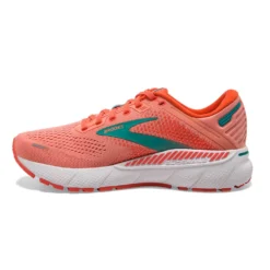 BROOKS Women's Adrenaline GTS 22 Running Shoe- Coral/Latigo Bay/White- Regular (B) -Nike Store 120353 680 M Adrenaline GTS 22