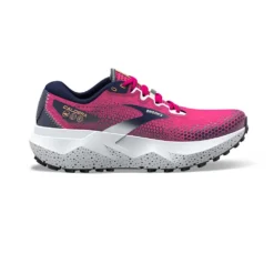 BROOKS Women's Caldera 6 Trail Shoe- Pink Glo/Peacoat/Marshmallow- Regular (B)