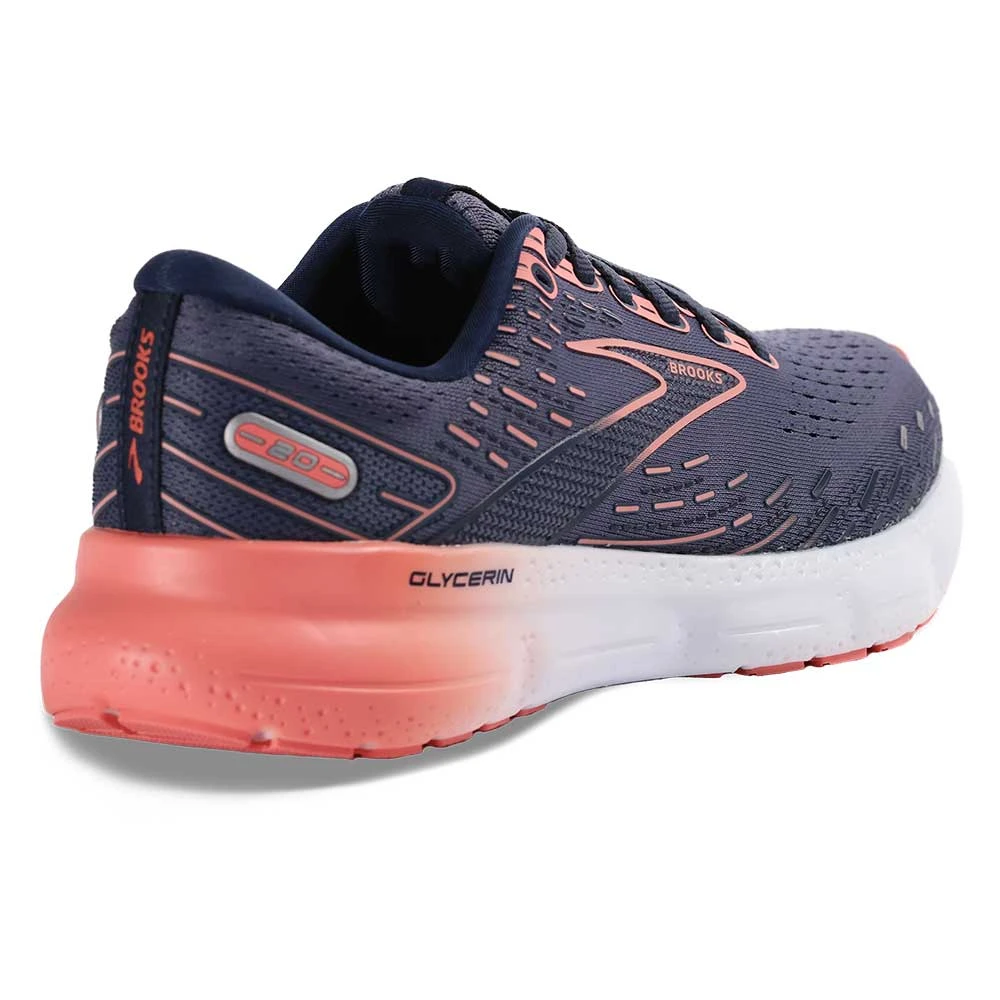 BROOKS Women's Glycerin 20 Running Shoe - Nightshadow/Blue/Pink - Regular (B) 4 BROOKS Women's Glycerin 20 Running Shoe - Nightshadow/Blue/Pink - Regular (B) - Image 4