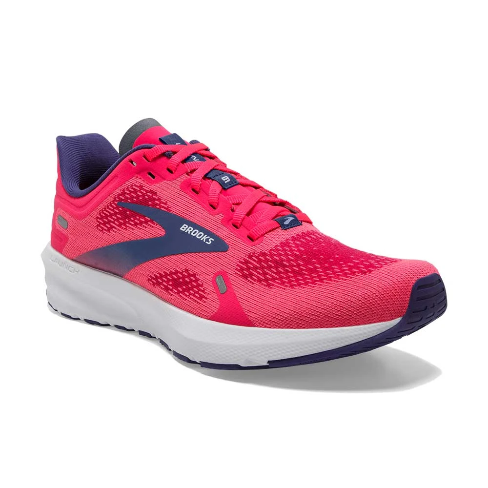BROOKS Women's Launch 9 Running Shoe- Pink/Fuchsia/Cobalt- Regular (B) 2 BROOKS Women's Launch 9 Running Shoe- Pink/Fuchsia/Cobalt- Regular (B) - Image 2