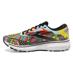 BROOKS Women's Ghost 15 Run Proud Running Shoe- Black/White/Multi- Regular (B) -Nike Store 120380 058 M Ghost 15