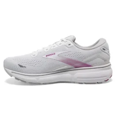 BROOKS Women's Ghost 15 - White/Oyster/Viola -Nike Store 120380 195 M Ghost 15
