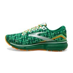 BROOKS Women's Ghost 15 Run Lucky - Green/White/Orange- Regular (B) -Nike Store 120380 371 M Ghost 15