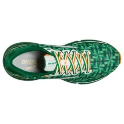 BROOKS Women's Ghost 15 Run Lucky - Green/White/Orange- Regular (B) -Nike Store 120380 371 O Ghost 15
