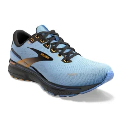 BROOKS Women's Ghost 15 Running Shoe- Light Blue/Black/Yellow - Regular (B) -Nike Store 120380 437 A Ghost 15