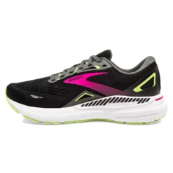 BROOKS Women's Adrenaline GTS 23 Running Shoe - Black/Gunmetal/Sharp Green- Narrow (2A) -Nike Store 120381 037 M Adrenaline GTS 23 1