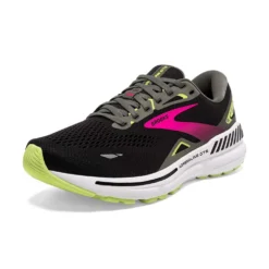 BROOKS Women's Adrenaline GTS 23 Running Shoe - Black/Gunmetal/Sharp Green- Narrow (2A) -Nike Store 120381 037 Z Adrenaline GTS 23 1