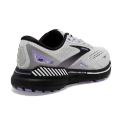 BROOKS Women's Adrenaline GTS 23 Running Shoe - Grey/Black/Purple- Regular (B) -Nike Store 120381 039 H Adrenaline GTS 23 1