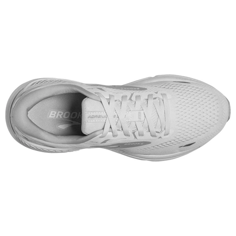 BROOKS W Adrenaline GTS 23 (D) - White/Oyster/Silver 7 BROOKS W Adrenaline GTS 23 (D) - White/Oyster/Silver - Image 7