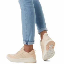 Sorel Women's Out N About III Low Sneaker Canvas WP - White Peach/Chalk - Regular (B) -Nike Store 2039971 844 a9 1
