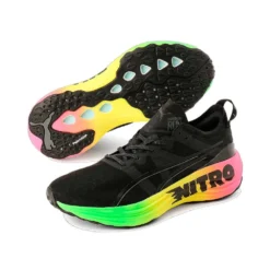 Men's Foreverrun Nitro Futrograde Running Shoe - Puma Black/Green Gecko- Regular (D) -Nike Store 380005 01