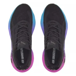 Men's Foreverrun Nitro Sunset Running Shoe - Puma Black/Luminous Blue/Electric Orchid- Regular (D) -Nike Store 38000701 BlackBlue TOP