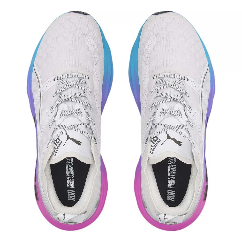 Puma Men's ForeverRun Nitro Sunset Running Shoe - White/Luminous Blue/Electric Orchid- Regular (D) 3 Puma Men's ForeverRun Nitro Sunset Running Shoe - White/Luminous Blue/Electric Orchid- Regular (D) - Image 3