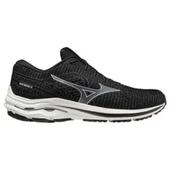 Mizuno Men's Wave Inspire 18 Waveknit Running Shoe- Ebony - Regular (D)