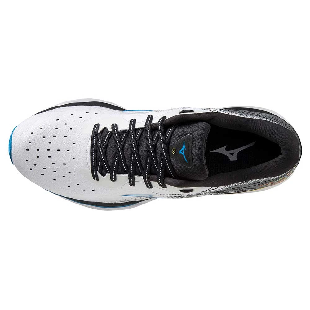 Mizuno Men's Wave Sky 6 Running Shoe - White/Cyber Yellow - Regular (D) 5 Mizuno Men's Wave Sky 6 Running Shoe - White/Cyber Yellow - Regular (D) - Image 5