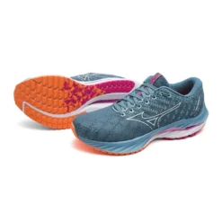 Mizuno Women's Wave Inspire 19 Running Shoe- Provincial Blue/White- Regular (B) -Nike Store 411398 5B00 99