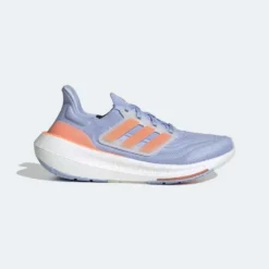 ADIDAS Women's Ultraboost Light Running Shoe - Blue Dawn/Coral Fusion/Blue Fusion - Regular (B)