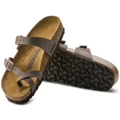 Birkenstock Mayari Suede Mocha Birko-Flor® Nubuck Sandal- Regular/Wide -Nike Store 71063 sole