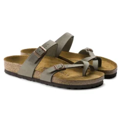 Birkenstock Mayari Cork Stone Birko-Flor Nubuck Sandal- Regular/Wide -Nike Store 71071 pair