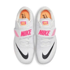 Unisex Nike Air Zoom High Jump Elite Spike - White/Black/Laser Pink - Regular (D) -Nike Store 806561 102 PHCTH001