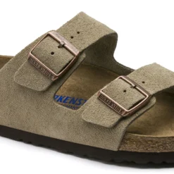 Birkenstock Arizona Soft Footbed Taupe Suede Leather Sandal - Taupe- Regular/Wide 11 Birkenstock Arizona Soft Footbed Taupe Suede Leather Sandal - Taupe- Regular/Wide -Nike Store 951303 detail 1