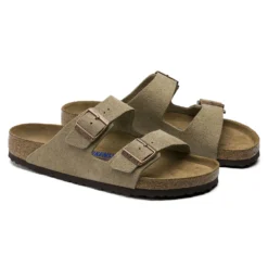 Birkenstock Arizona Soft Footbed Taupe Suede Leather Sandal - Taupe- Regular/Wide 9 Birkenstock Arizona Soft Footbed Taupe Suede Leather Sandal - Taupe- Regular/Wide -Nike Store 951303 pair