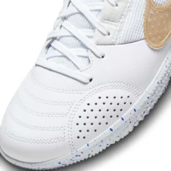 Unisex Nike Streetgato IC Soccer Shoes- White/Metallic Gold/Hyper Royal - Regular (D) -Nike Store AURORA DC8466 174 PHSYD001 2000