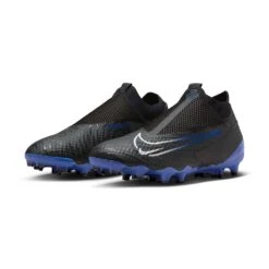 Nike Phantom GX Academy Dynamic Fit MG Soccer Cleat - Black/Chrome-Hyper Royal- Regular (D) -Nike Store AURORA DD9472 040 PHCFH001 2000