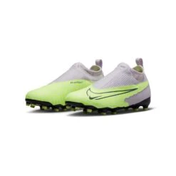 Nike Youth Phantom GX Academy DF FG/MG Soccer Cleats - Barely Volt/Gridiron - Regular (D) -Nike Store AURORA DD9546 705 PHCFH001 2000