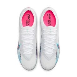Nike Unisex Zoom Mercurial Vapor 15 Elite FG Soccer Cleats - White/Baltic Blue/Pink Blast - Regular (D) -Nike Store AURORA DJ4978 146 PHCTH001 2000