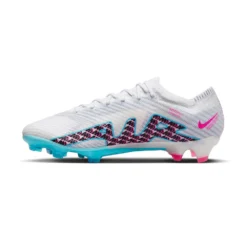 Nike Unisex Zoom Mercurial Vapor 15 Elite FG Soccer Cleats - White/Baltic Blue/Pink Blast - Regular (D) -Nike Store AURORA DJ4978 146 PHSLH001 2000