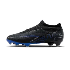 Nike Zoom Mercurial Vapor 15 Pro FG Soccer Cleat- Black/Chrome-Hyper Blue- Regular (D) -Nike Store AURORA DJ5603 040 PHSLH000 2000