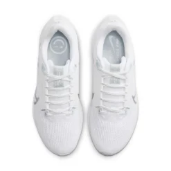 Nike Women's Air Zoom Pegasus 40 Running Shoe- White/Metallic Silver/Pure Platinum- Regular (B) -Nike Store AURORA DV3854 101 PHCTH001 2000