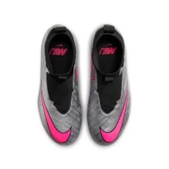 Nike Jr. Zoom Mercurial Superfly 9 Academy XXV MG Soccer Cleats- Metallic Silver/Hyper Pink- Regular (D) -Nike Store AURORA FJ2032 060 PHCTH001 2000